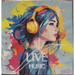 Carré polyester -Live music.