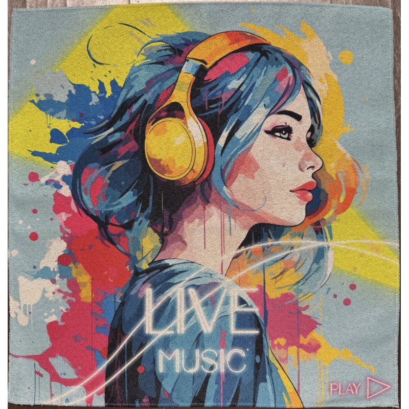 Carré polyester -Live music.