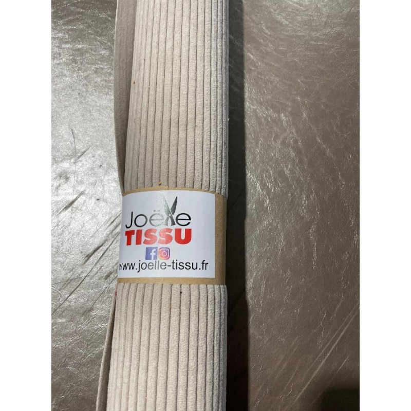 Ameublement -velours cotelé beige