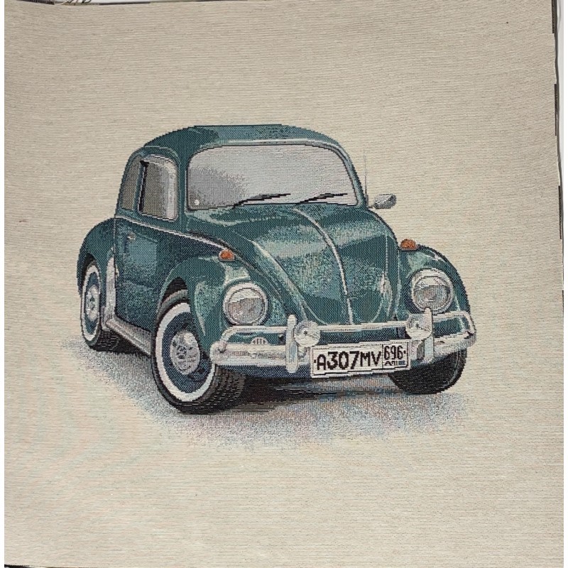 Carré - coccinelle verte