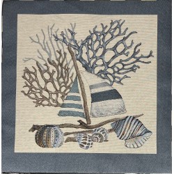 Carré - Bateau et coquillages