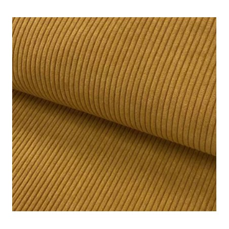 Coupon velours cottelé - leopard