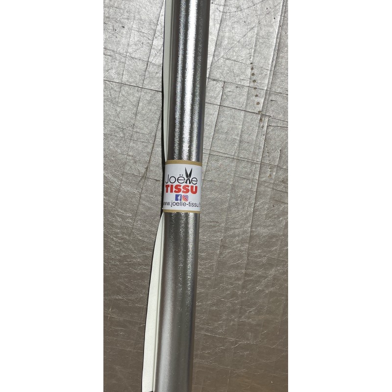 Simili cuir - argent  brillant