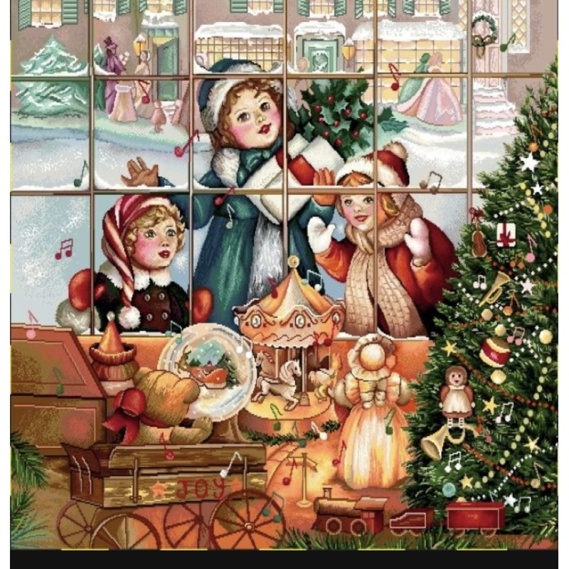 Carre- Vitrine de Noël