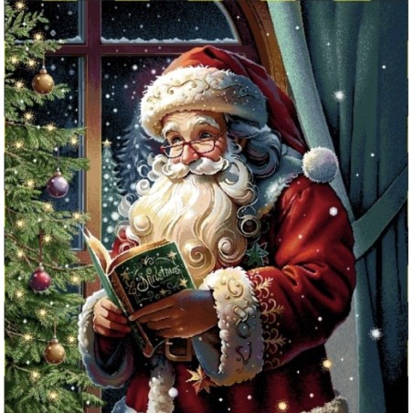 Carre-Père Noël et le livre