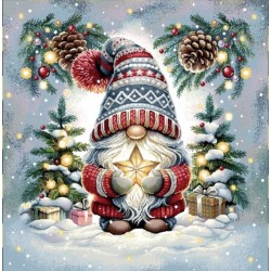 Carre-Lutin de noel étoile