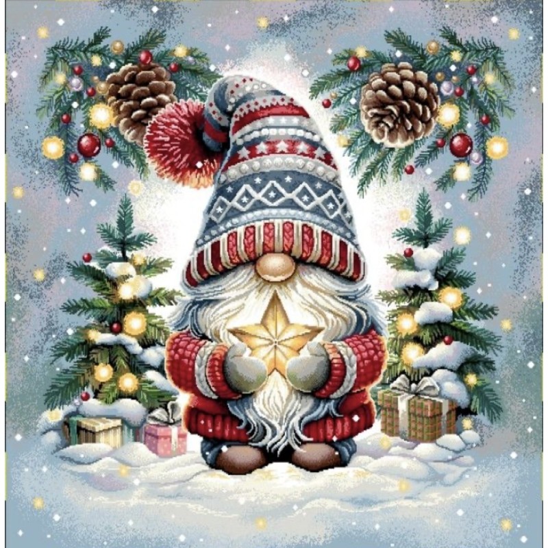 Carre-Lutin de noel étoile