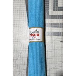Coupon velours cottelé -turquoise.