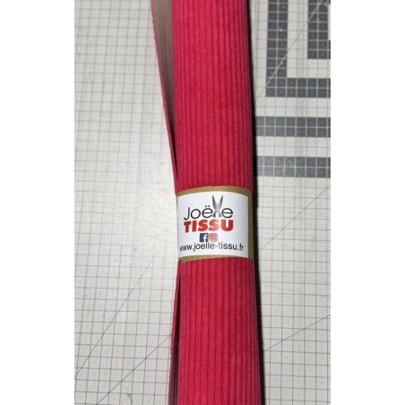 Ameublement -velours cotelé  fushia