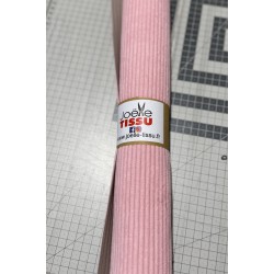 Ameublement -velours cotelé  rose bonbon