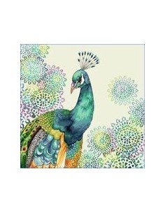 carré, jacquard, coussin, sac, animaux, oiseaux, paon