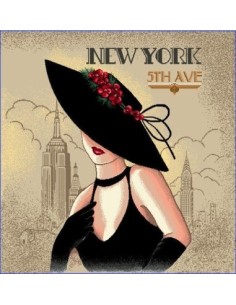 carré, jacquard, coussin, sac, femme, new york, usa