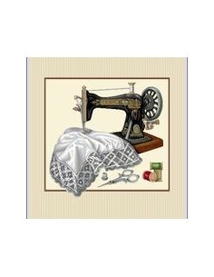 carré, jacquard, coussin, sac, machine à coudre, dentelle