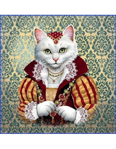 carré, jacquard, coussin, sac, animaux, chat, marquise