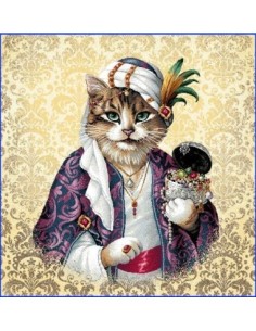 carré, jacquard, coussin, sac, animaux, chat, maharaja