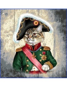 carré, jacquard, coussin, sac, animaux, chat militaire