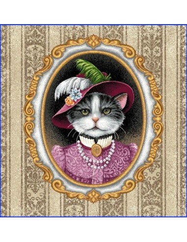 carré, jacquard, coussin, sac, animaux, chat duchesse