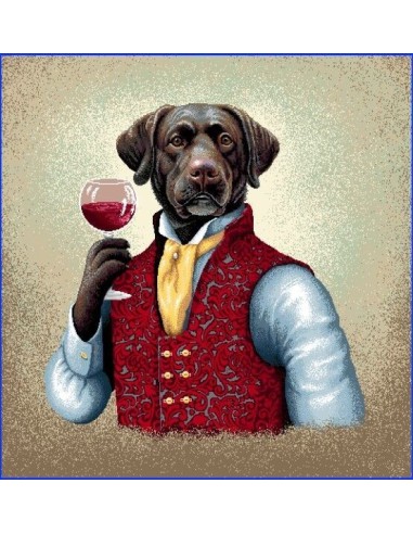 carré, jacquard, coussin, sac, animaux, comte labrador, chien