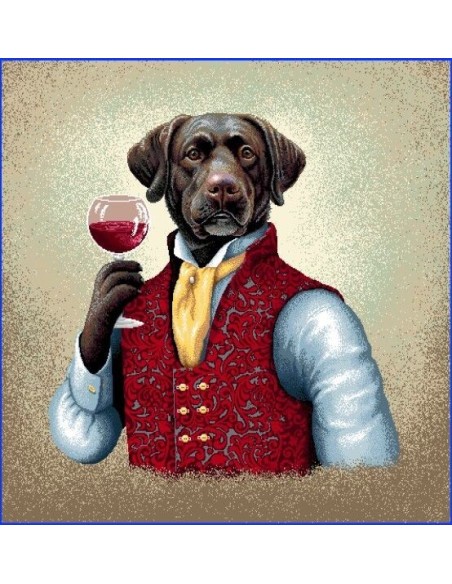 carré, jacquard, coussin, sac, animaux, comte labrador, chien