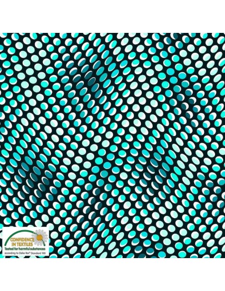 coton, patchwork, stof, pois, optique