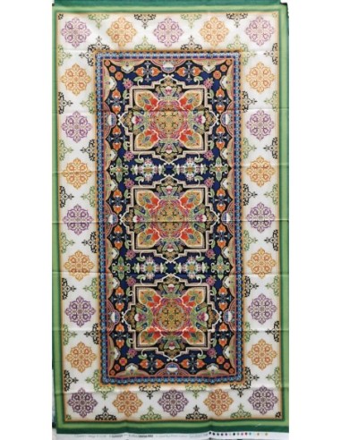 panneau, japonais, fleurs, patchwork