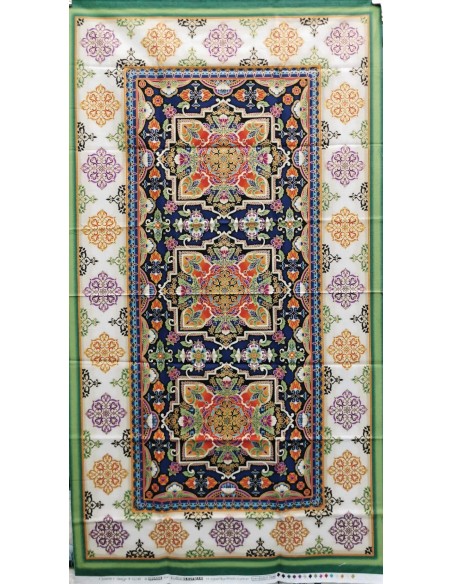 panneau, japonais, fleurs, patchwork