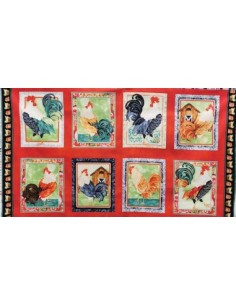 panneau, animaux, oiseau, coq, basse cour, ferme