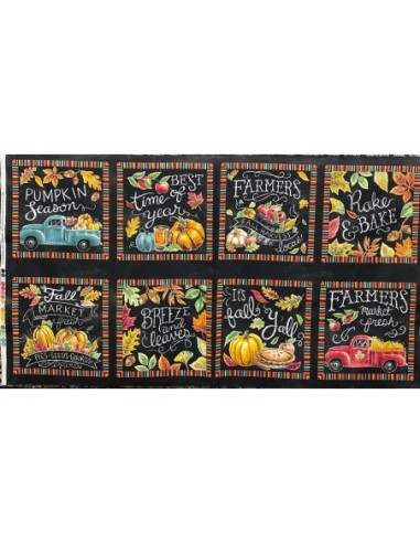 panneau, ferme, citrouille, tarte, automne