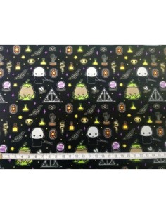 licences, coton, patchwork, harry potter, voldemort, sacs, coussins