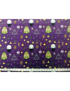 licences, coton, patchwork, harry potter, voldemort, sacs, coussins