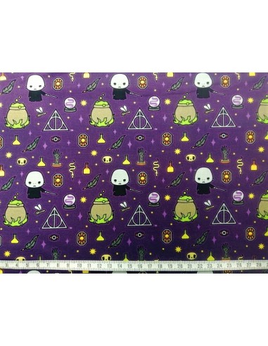 licences, coton, patchwork, harry potter, voldemort, sacs, coussins