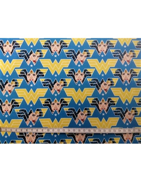 licences, coton, patchwork, dc comics, super héros, sacs, coussins, wonder woman