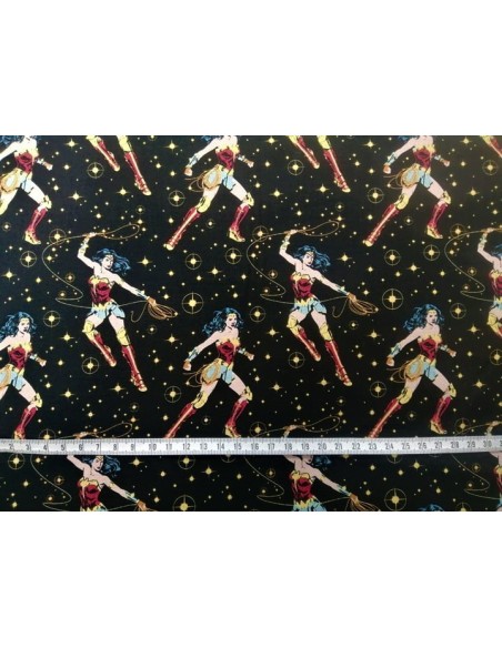 licences, coton, patchwork, dc comics, super héros, sacs, coussins, wonder woman