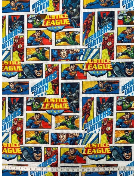 licence, popeline, justice league, superman, batman, sacs, coussins, pochettes