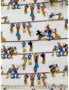 coton, popeline, disney, mickey, sac, coussin