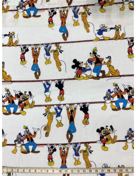 coton, popeline, disney, mickey, sac, coussin