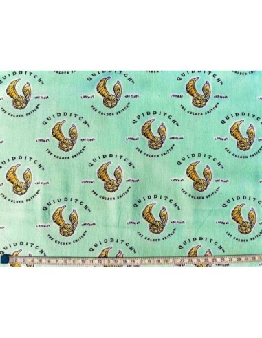 licences, coton, patchwork, harry potter, quidditch, vif d'or, sacs, coussins