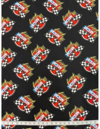 licence, coton, patchwork, nascar, voitures, coussins, sacs