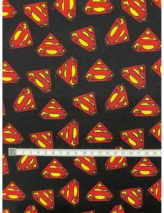 coton, patchwork, licence, superman, super héros