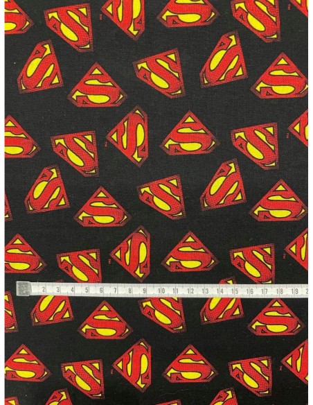 coton, patchwork, licence, superman, super héros