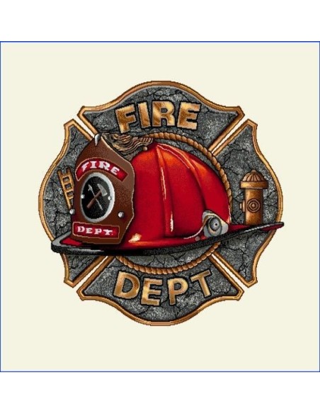 carré, jacquard, coussin, sac, casque, pompier, enfant