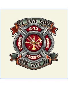 carré, jacquard, coussin, sac, pompier, enfant