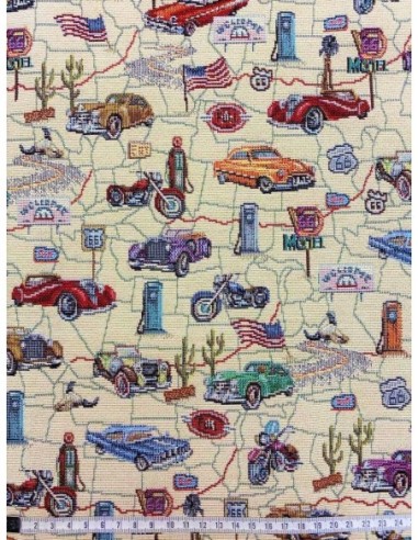 coupon ameublement, route 66, usa, sacs, coussins, pochettes