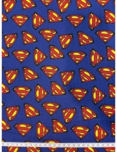 coton, patchwork, licence, superman, super héros