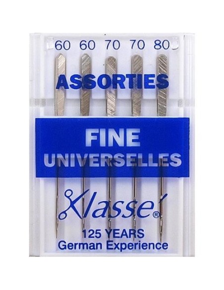 mercerie, aiguilles machine à coudre, universelles