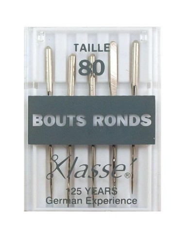 mercerie, aiguilles machine à coudre, universelles, bout rond