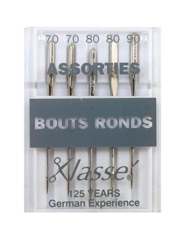 mercerie, aiguilles machine à coudre, universelles, bout rond