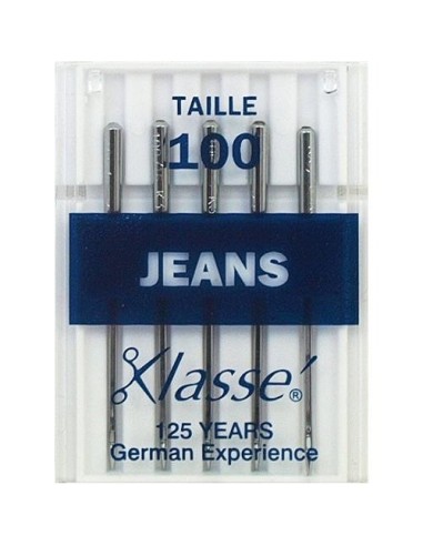 mercerie, aiguilles machine à coudre, universelles, jean