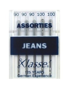 mercerie, aiguilles machine à coudre, universelles, jean