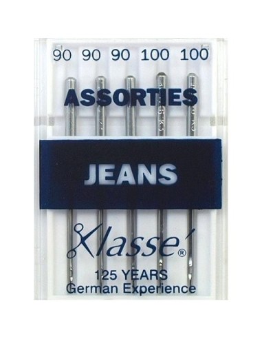 mercerie, aiguilles machine à coudre, universelles, jean